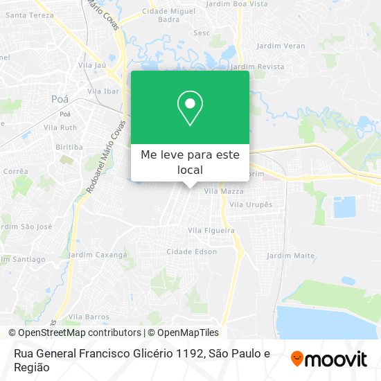 Rua General Francisco Glicério 1192 mapa