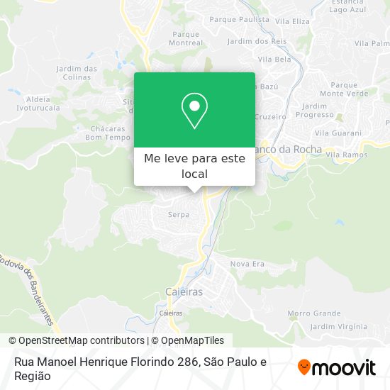 Rua Manoel Henrique Florindo 286 mapa