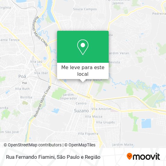 Rua Fernando Fiamini mapa
