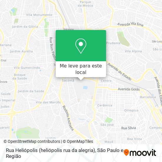 Rua Heliópolis (heliópolis rua da alegria) mapa