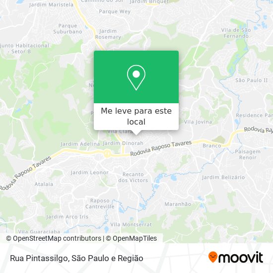 Rua Pintassilgo mapa