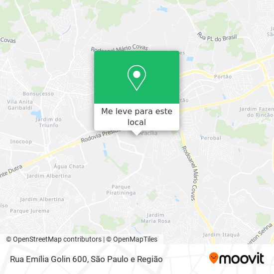 Rua Emília Golin 600 mapa
