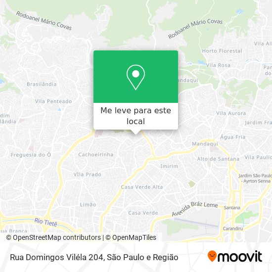 Rua Domingos Viléla 204 mapa