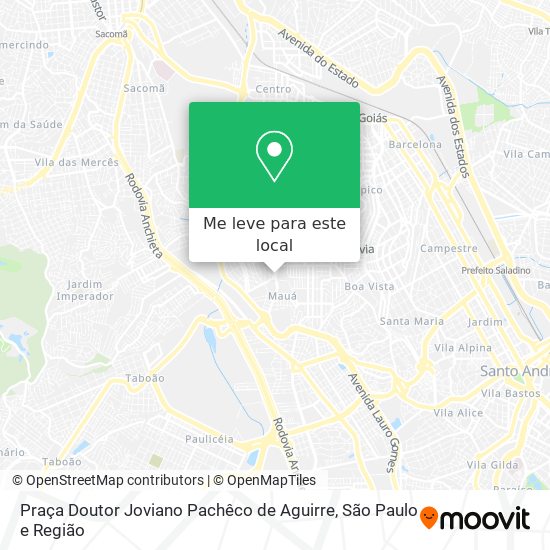 Praça Doutor Joviano Pachêco de Aguirre mapa