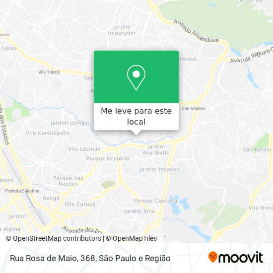 Rua Rosa de Maio, 368 mapa