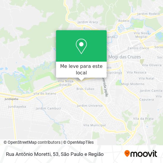 Rua Antônio Moretti, 53 mapa