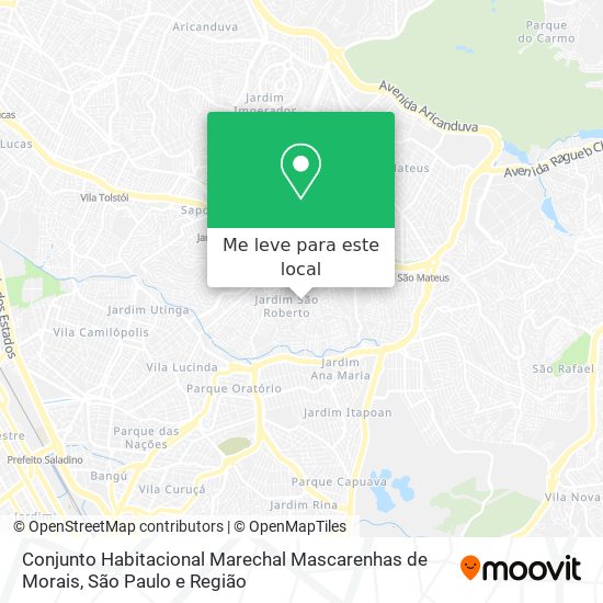 Conjunto Habitacional Marechal Mascarenhas de Morais mapa