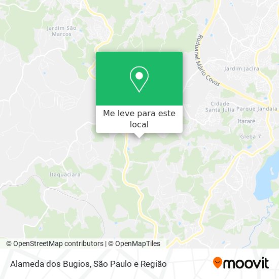 Alameda dos Bugios mapa