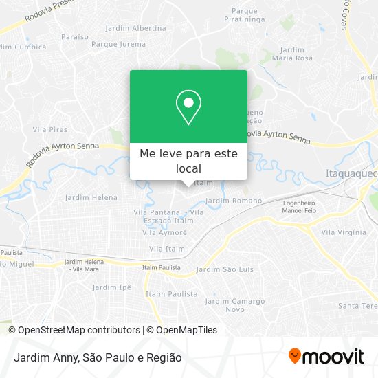Jardim Anny mapa