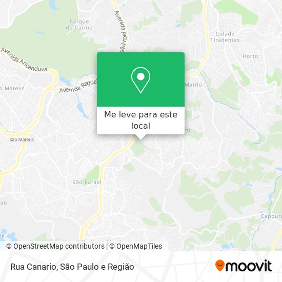 Rua Canario mapa