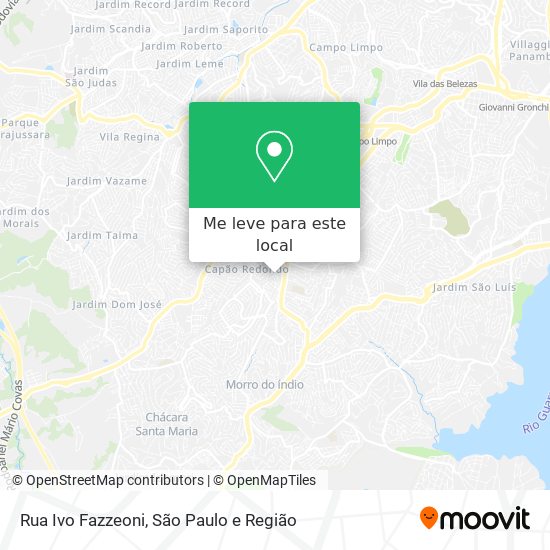 Rua Ivo Fazzeoni mapa