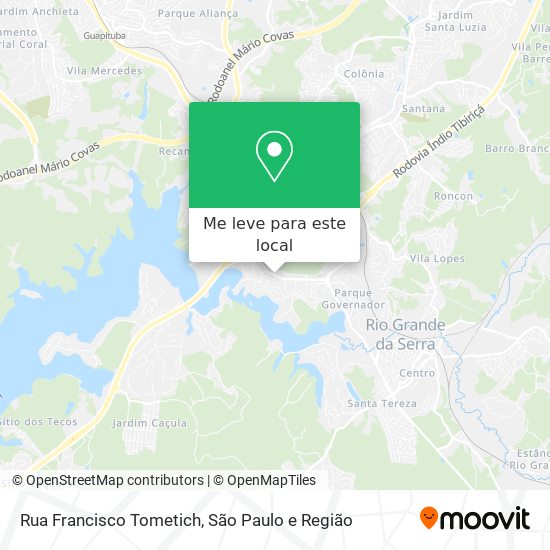 Rua Francisco Tometich mapa