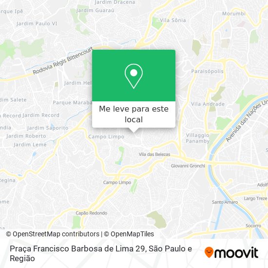 Praça Francisco Barbosa de Lima 29 mapa