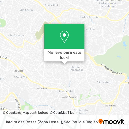 Jardim das Rosas (Zona Leste I) mapa