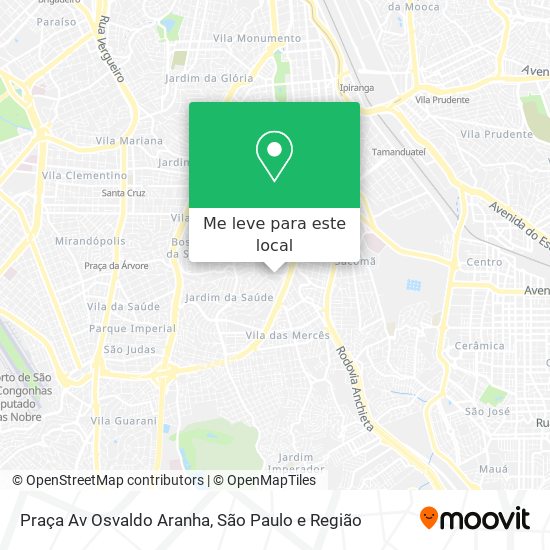 Praça Av Osvaldo Aranha mapa