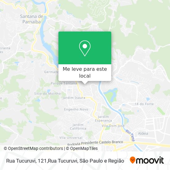 Rua Tucuruvi, 121,Rua Tucuruvi mapa