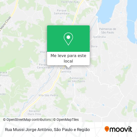 Rua Mussi Jorge Antônio mapa