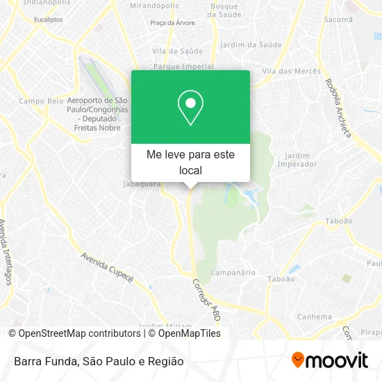 Barra Funda mapa