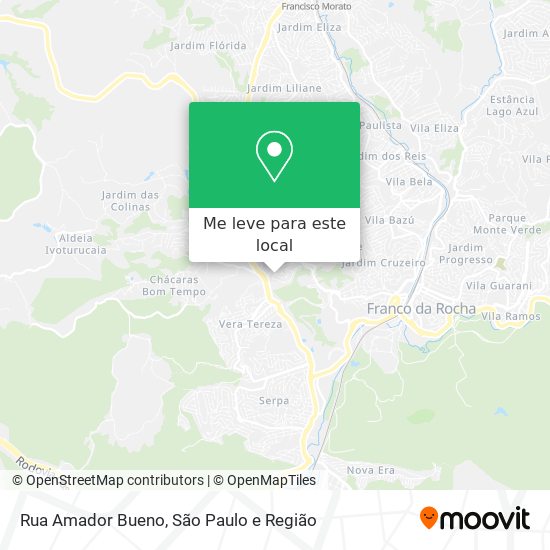 Rua Amador Bueno mapa