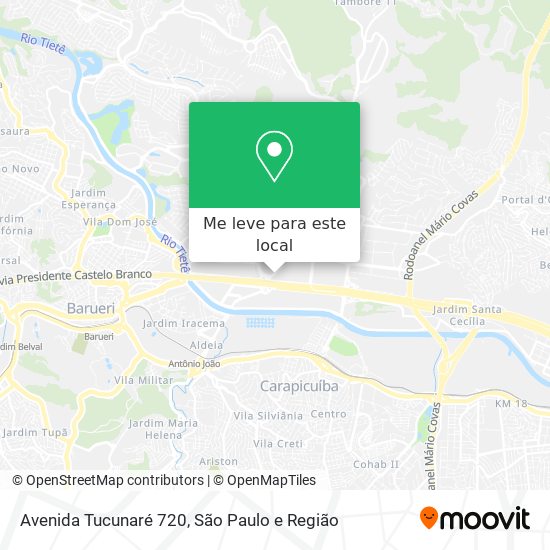 Avenida Tucunaré 720 mapa