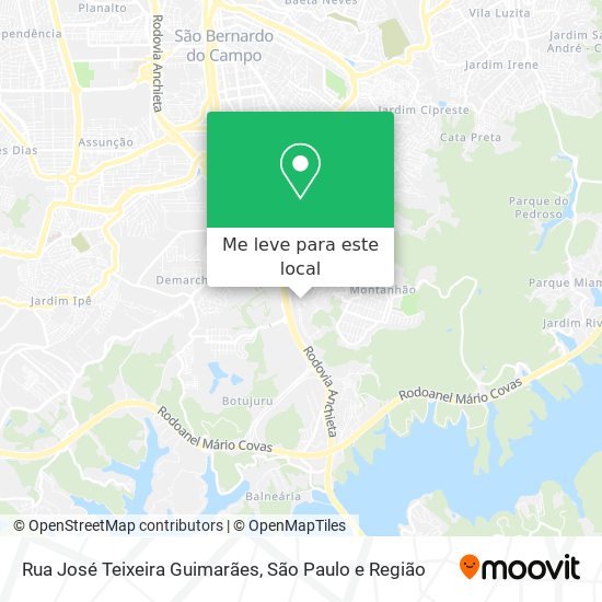 Rua José Teixeira Guimarães mapa