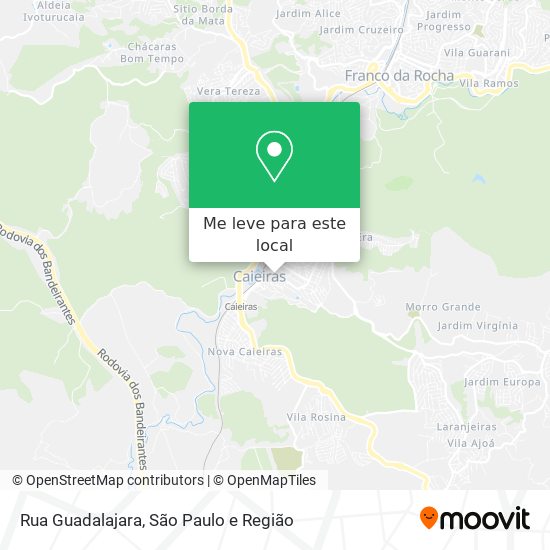 Rua Guadalajara mapa