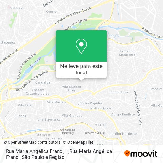 Rua Maria Angélica Franci, 1,Rua Maria Angélica Franci mapa