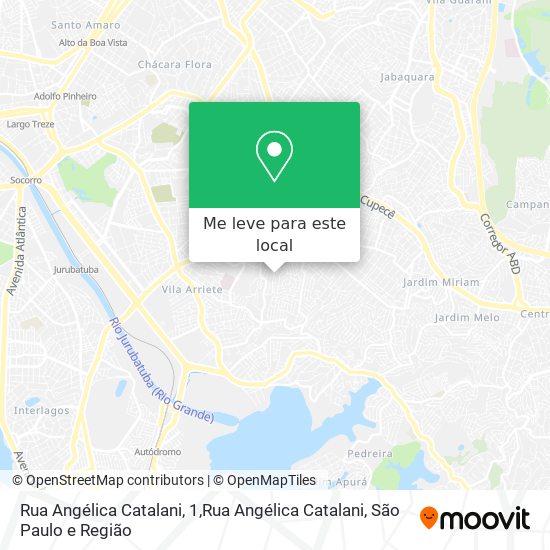 Rua Angélica Catalani, 1,Rua Angélica Catalani mapa