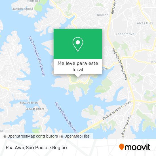 Rua Avaí mapa