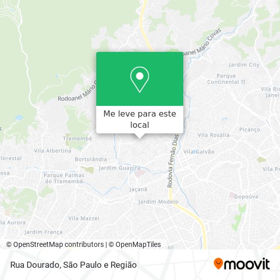 Rua Dourado mapa