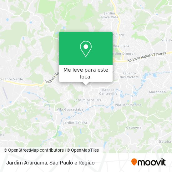 Jardim Araruama mapa