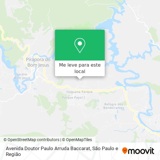 Avenida Doutor Paulo Arruda Baccarat mapa