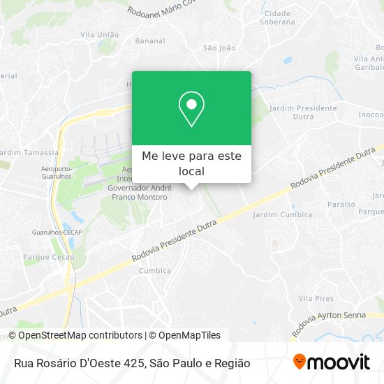 Rua Rosário D'Oeste 425 mapa