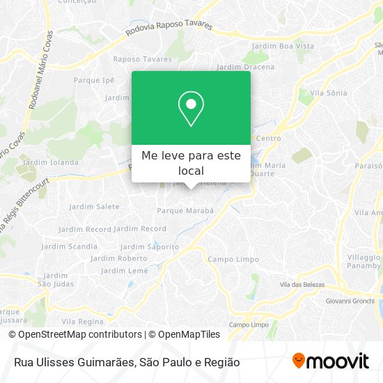 Rua Ulisses Guimarães mapa