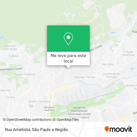 Rua Ametista mapa