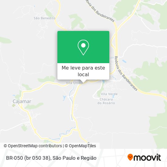 BR-050 (br 050 38) mapa