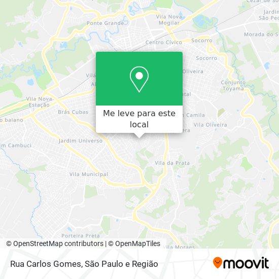 Rua Carlos Gomes mapa