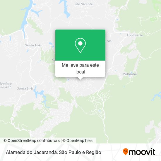 Alameda do Jacarandá mapa