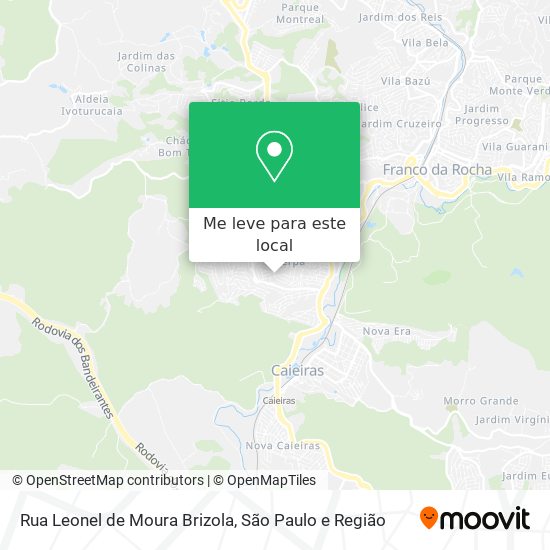 Rua Leonel de Moura Brizola mapa