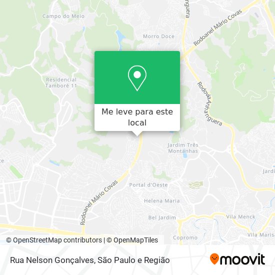 Rua Nelson Gonçalves mapa