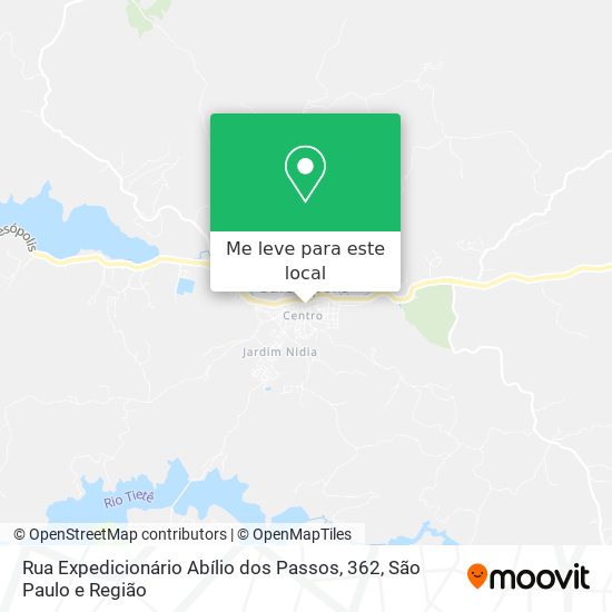 Rua Expedicionário Abílio dos Passos, 362 mapa