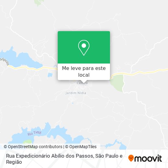 Rua Expedicionário Abílio dos Passos mapa