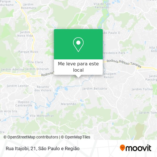 Rua Itajobi, 21 mapa