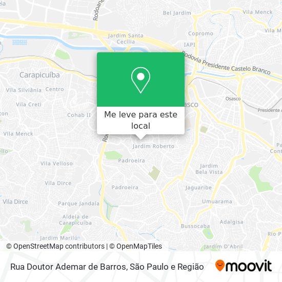 Rua Doutor Ademar de Barros mapa