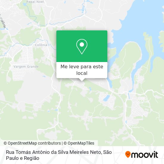 Rua Tomás Antônio da Silva Meireles Neto mapa