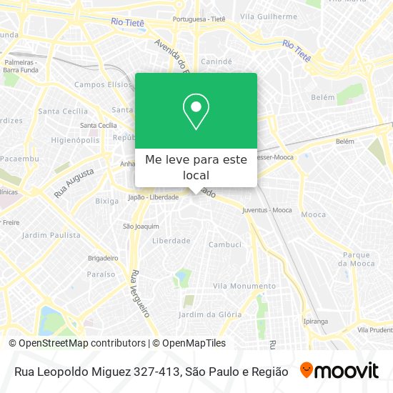 Rua Leopoldo Miguez 327-413 mapa