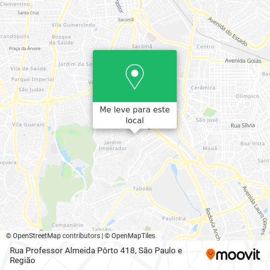 Rua Professor Almeida Pôrto 418 mapa