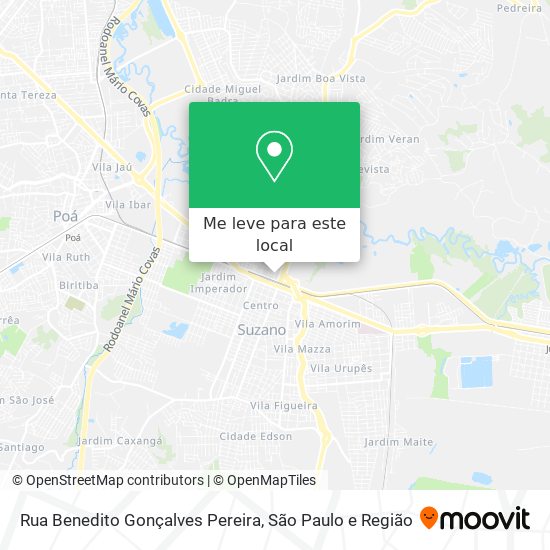 Rua Benedito Gonçalves Pereira mapa