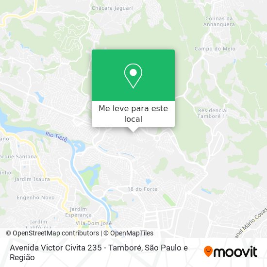 Avenida Victor Civita 235 - Tamboré mapa