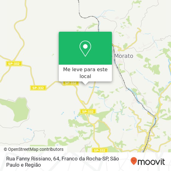 Rua Fanny Rissiano, 64, Franco da Rocha-SP mapa
